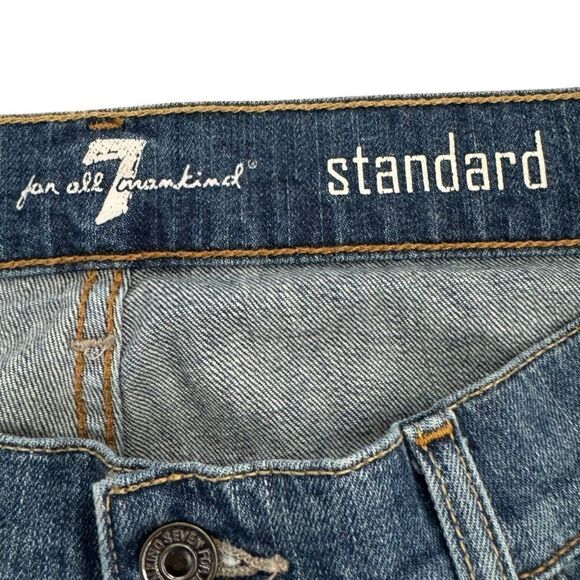 7 For All Mankind Standard Blue Denim Jeans. 31. - Picture 7 of 10